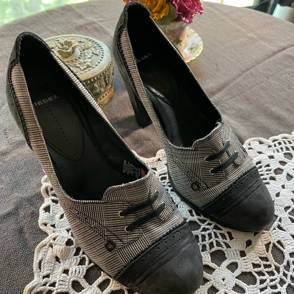 Diesel Shoes - Diesel shoes heels. Cute design. Very comfy. Unique. Size 8. 1/2